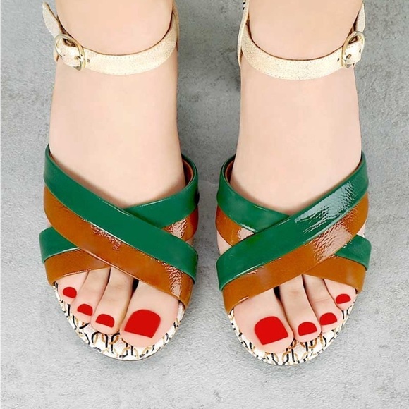 nib CHIE MIHARA ‘Kinyo Multi’ Mid-Heel Sandals size 7 - Picture 2 of 9